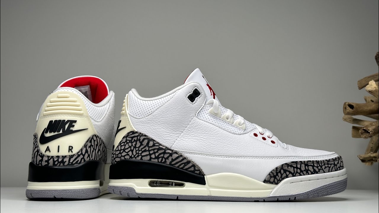 Jordan 3 White Cement (REIMAGINED) Quick Review & On Foot - YouTube