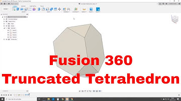 Truncated Tetrahedron - Easy in Fusion 360 - No Math or Angles