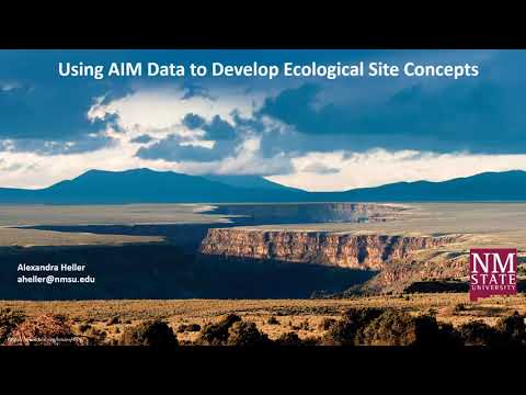 Using monitoring data to develop ecological site concepts