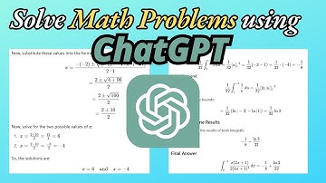 How to Solve Math Problems Using ChatGPT