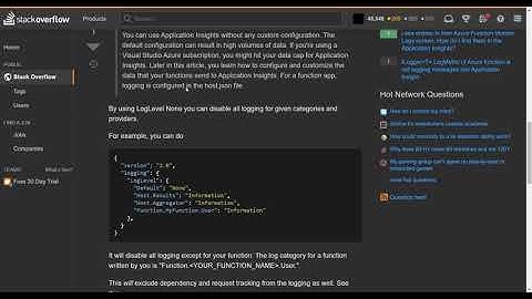 Azure Application Insights - Declaratively limiting what you
