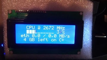 4x20 LCD with LCD2USB and LCD Smartie; CPU info / Winamp