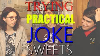 Trying Practical Joke Sweets w/ Joshua Nyul & Natasha Hinderwell