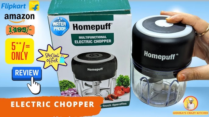 Euro Cuisine Cordless / Rechargeable Chopper with Scale and two