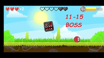 Red Ball 4 - Level 11-15 Boss Green Hills