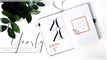 My 2020 Bullet Journal Setup // Yearly Plan With Me