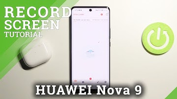 How to Change Screen Recorder Sound Settings in HUAWEI Nova 9 - Screen Recorder Settings