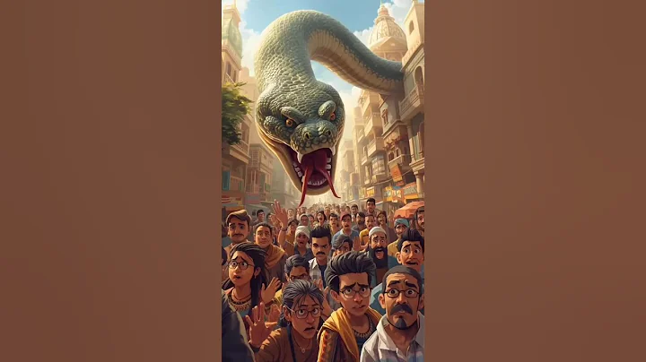 Dangerous snake attacks Golden city😱😱 #snake #hen #ai #shorts