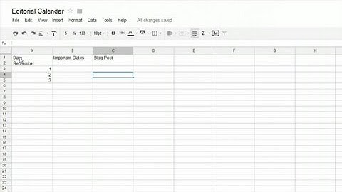 How to Make an Editorial Calendar on Google Docs : Social Media Tech Tips