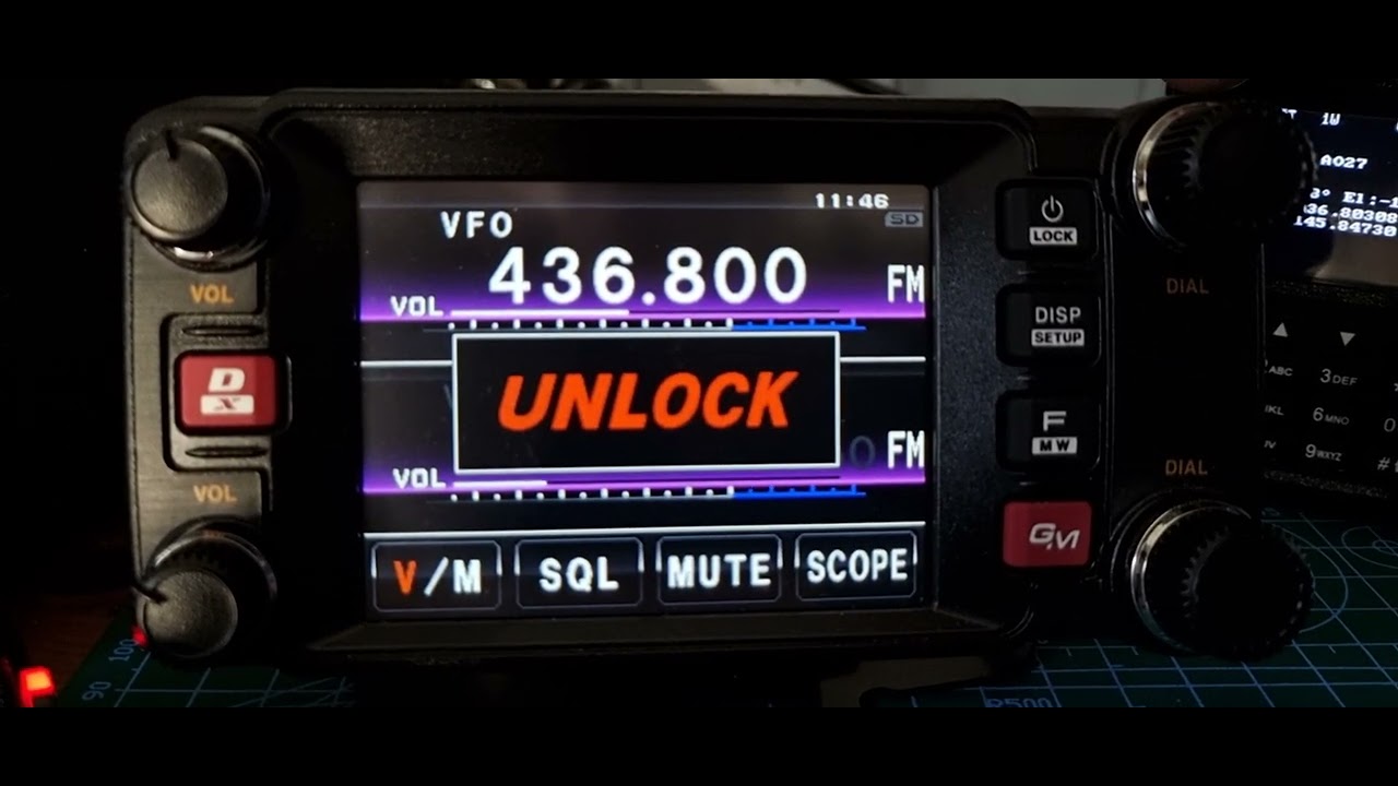 YAESU FTM400 LOCK & UNLOCK RADIO - YouTube
