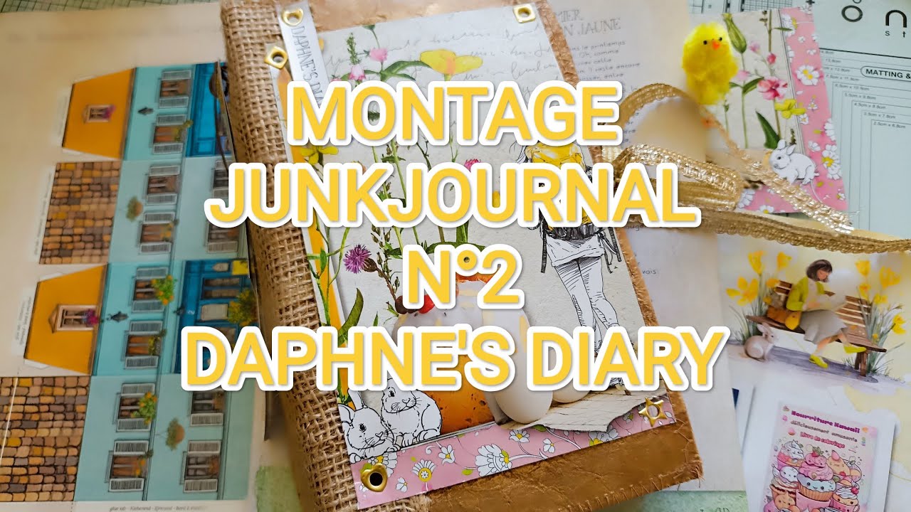 {25}: COUVERTURE ET RELIURE JUNKJOURNAL DAPHNE'S DIARY N°2 