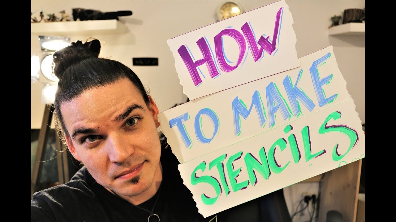 HOW TO MAKE STENCIL for SPRAY PAINT ART by Skech 