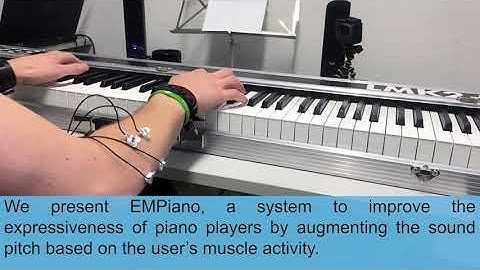 EMPiano: Electromyographic Pitch Control on the Piano Keyboard