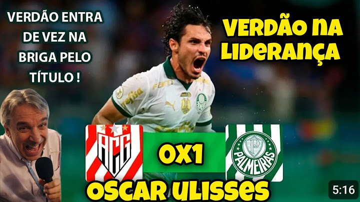 ATLÉTICO-GO 0X1 PALMEIRAS Narração Oscar Ulisses Globo/CBN Brasileirão 2024