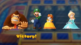 Donkey Kong vs Luigi vs Daisy vs Peach | Mario Party 10 2 vs 2 Minigames