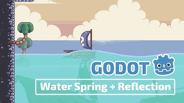 Godot DEMO: Water springs + Reflection