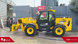JCB 540-180 - 18M TELEHANDLER - RS MACHINERY HIRE AND SALES