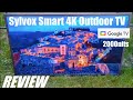 REVIEW: Sylvox 4K Full Sun Outdoor TV (Pool Pro Series) - 2000 nits | Google TV!