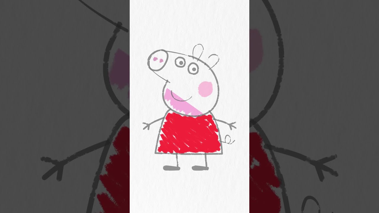Learn How to Draw Peppa Pig! ✏️ #PeppaPig #Craft #Shorts