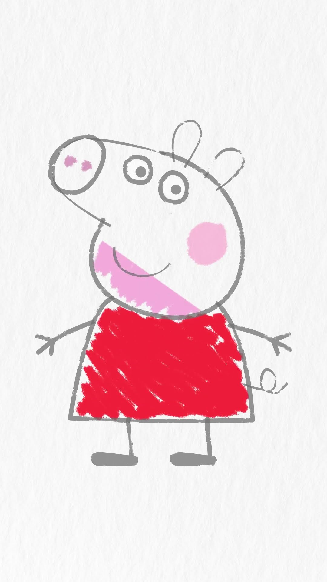 Learn How to Draw Peppa Pig! ✏️ #PeppaPig #Craft #Shorts