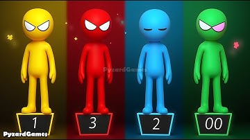 Stickman Party - Gameplay Part 54 - Tournament Mode Random MiniGames 1 2 3 4 Players Free Adventure