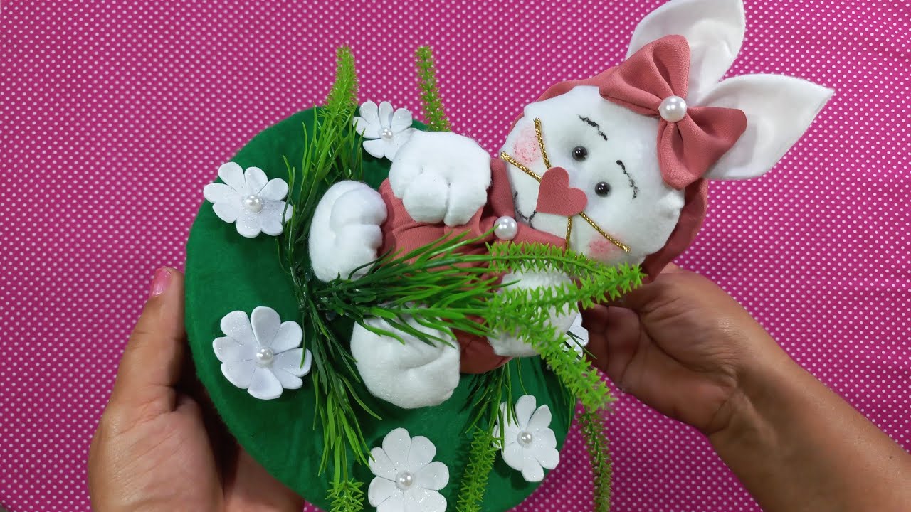 Coelilha de fuxicos - fácil de fazer