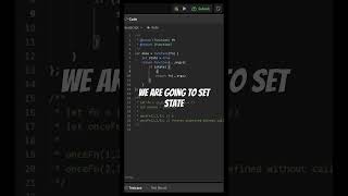 Allow One Function Call - 30 Days of JavaScript pt.10 #programming #coding #shorts #javascript