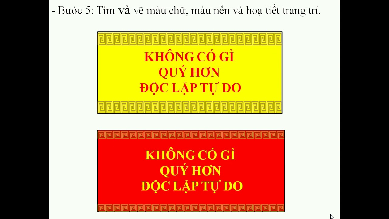 Trình bày khẩu hiệu  Mỹ thuật 8  Đào Sơn  Thư viện Tư liệu giáo dục