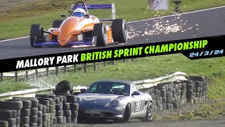 Mallory Park Crashes/Highlights, British Sprint Championship, 24/3/24