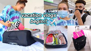 packing + the start of the vacation vlogs