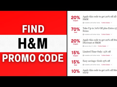 How to Find H&M Promo Code 2024 | Discount Coupons
