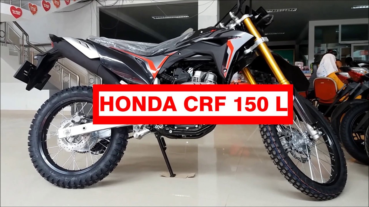 TAMPANG BARU HONDA CRF 150 L DENGAN WARNA HITAN ABU SEDIKIT BERUBAH YouTube