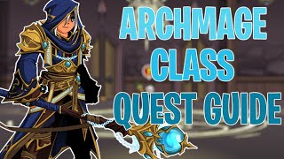 AQW [OLD] ArchMage Class Full Walkthrough | (SpellCraft Recipes) /join archmage Warlic's Quests!