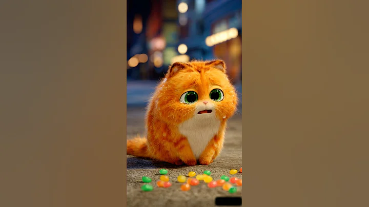 Cats fruit candy mishap 😱#cute #cat #comedy