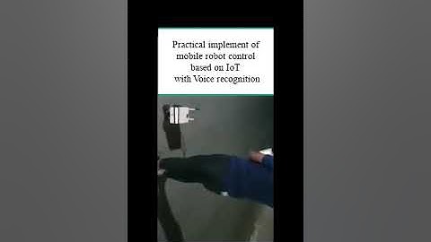 Practical implementation of mobile robot control based on IoT with Voice recognition.
