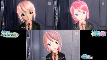 Hello, Worker - Hatsune Miku: Project DIVA PV Comparison [F 2nd, Future Tone, MegaMix]