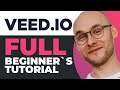 Veed tutorial for beginners 2023  how to use veedio