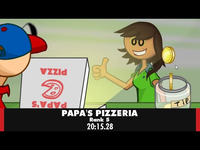 Papa's Pizzeria - Rank 5 Speedrun in 12:36 [Former World Record] 