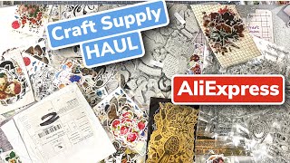 Aliexpres HAUL Craft Supply - Cutting Dies , STAMPS , Clocks Tickets Feather and Much More
