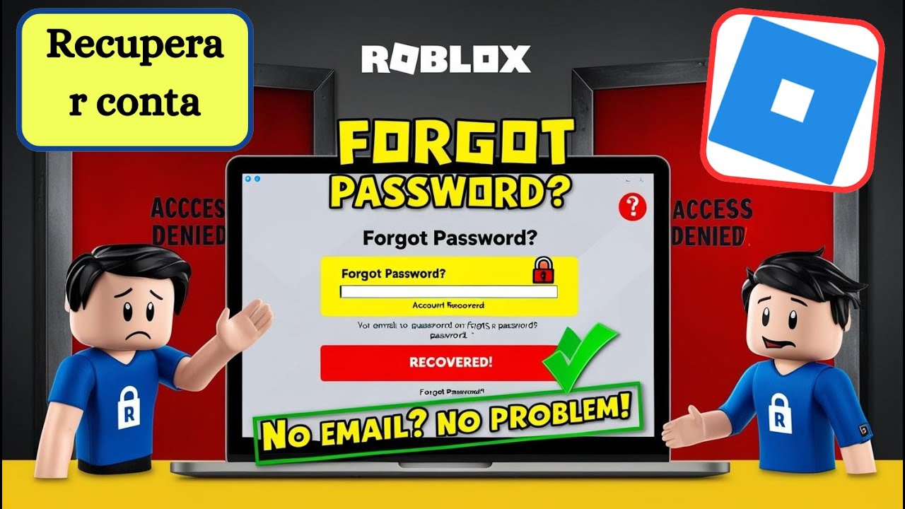 Como recuperar a senha do Roblox sem e-mail ou número de telefone ...