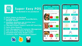 Super Easy POS (Point of Sale) Android app for Restaurants and Super Markets- Demo screenshot 1