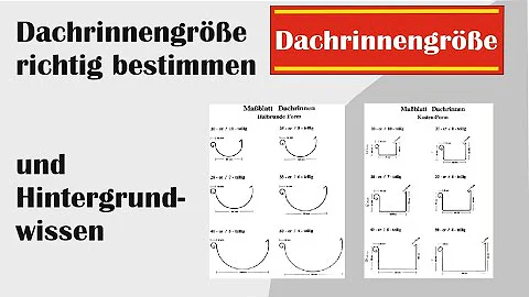 Wie messe ich den Durchmesser einer Dachrinne?