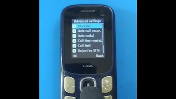 lava a3 blacklist setting