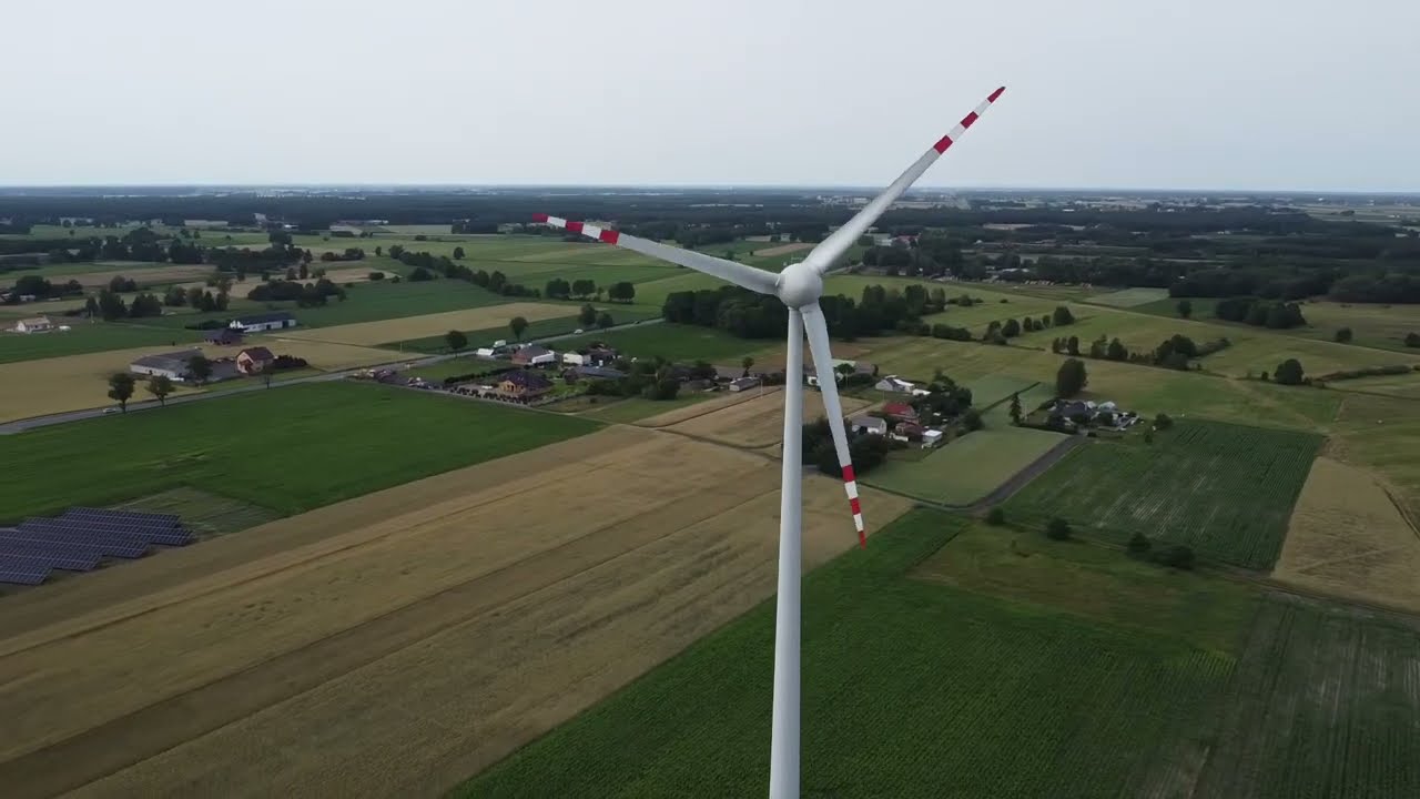 Turbina wiatrowa w Białej Panieńskiej 21.06.2024