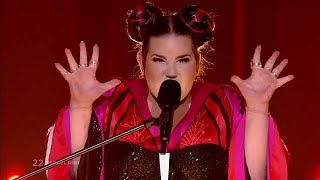 Eurovision Song Contest winner, Netta, performs 'Toy' during grand final