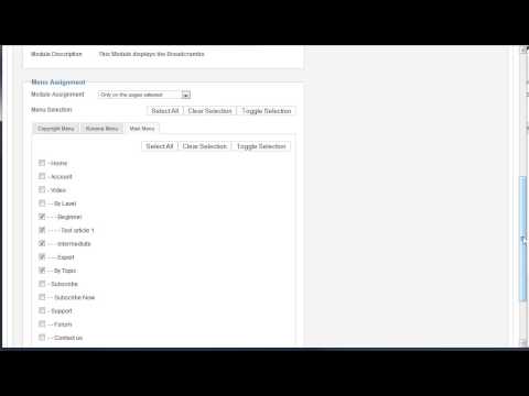 Extensions Module Manager Breadcrumbs