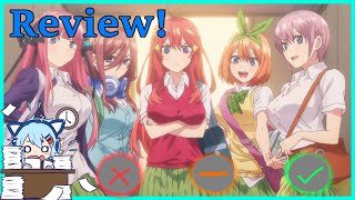 Anime Review In 3 Minutes Quintessential Quintuplets