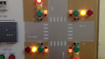Mô hình đèn giao thông thời gian thực dùng plc s7-1200