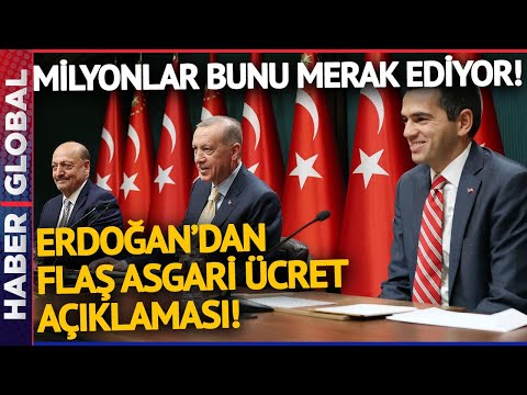 Milyonların Gözü Kulağı Bu Açıklamada! Erdoğan'dan Flaş Asgari Ücret Açıklaması!