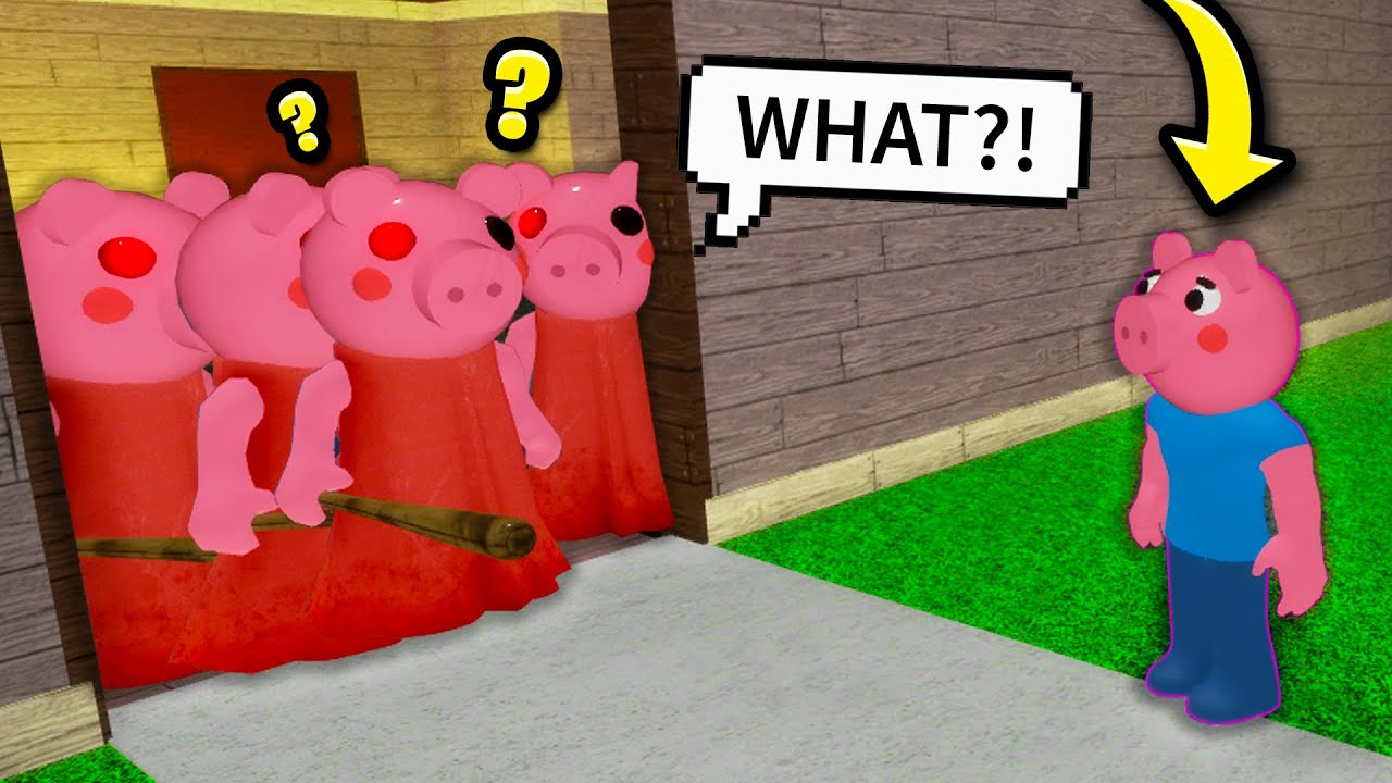 Roblox 100 Player Piggy but i used glitches..